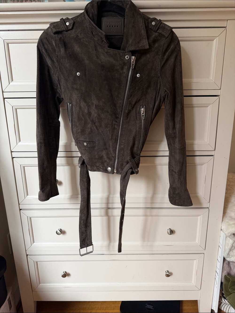 Blank NYC Brown Suede Jacket